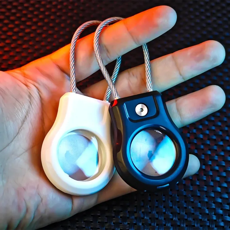 For Apple AirTag Case Keychain Holder Sturdy Anti-Lost Protective Case with Keyring for Luggage Backpack Keys Tracker Holder