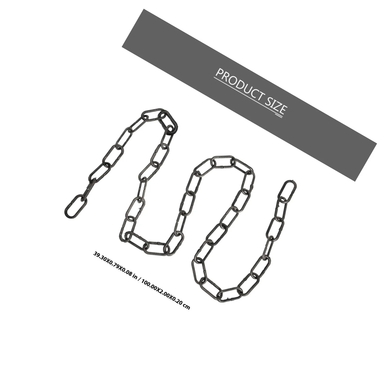 2 قطعة سلسلة محاكاة الهالوين حاجز بلاستيكي ديكور للحفلات خفيف الوزن ومتين من مادة البولي ايثيلين ملحق