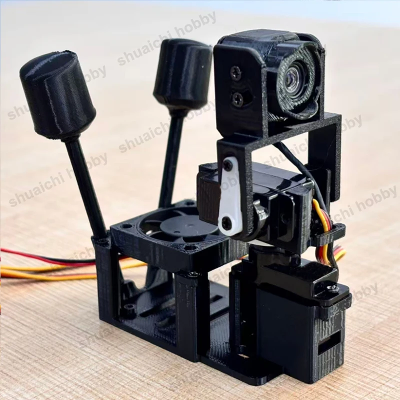 ชุด 1 ชิ้น สำหรับ DJI O4 Pro Air Unit ขายึดกิมบอลแบบควบคุมด้วยเซอร์โว แบบแกนเดี่ยว/แกนคู่ พร้อมโมดูล Buck และพัดลม สำหรับโดรน FPV