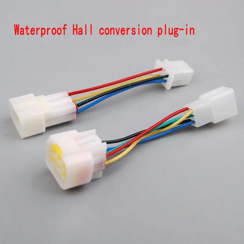 Electric Scooter Motorbike Part Motor/controller Hall Sensor Wire+waterproof Connector Conversion Plug-pin 5wire 9pin 6pin