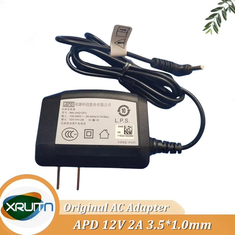 Original Asian Power Devices APD 12V 2A WA-24Q12FU AC Adapter Laptop Charger Power Supply US Plug Adaptor