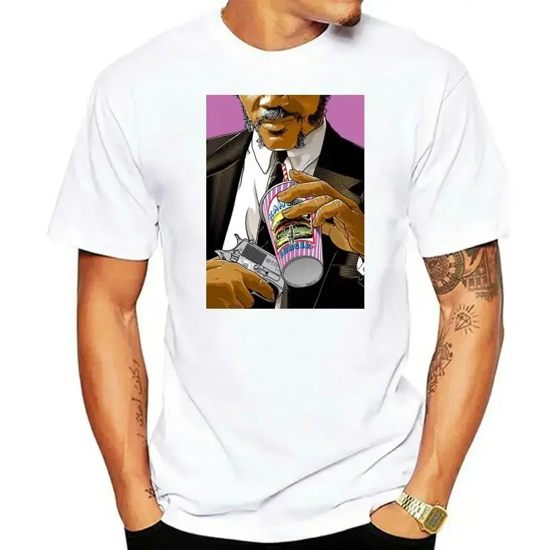 パルプ-フィクション-ヴィンセント-ベガ-タランティーノ-ジュール-ビッグ-t-シャツ-サイズ-s-ユニセックス-コットン-秋のホーム-コンフォート-ウェア-バナナ-ブランド