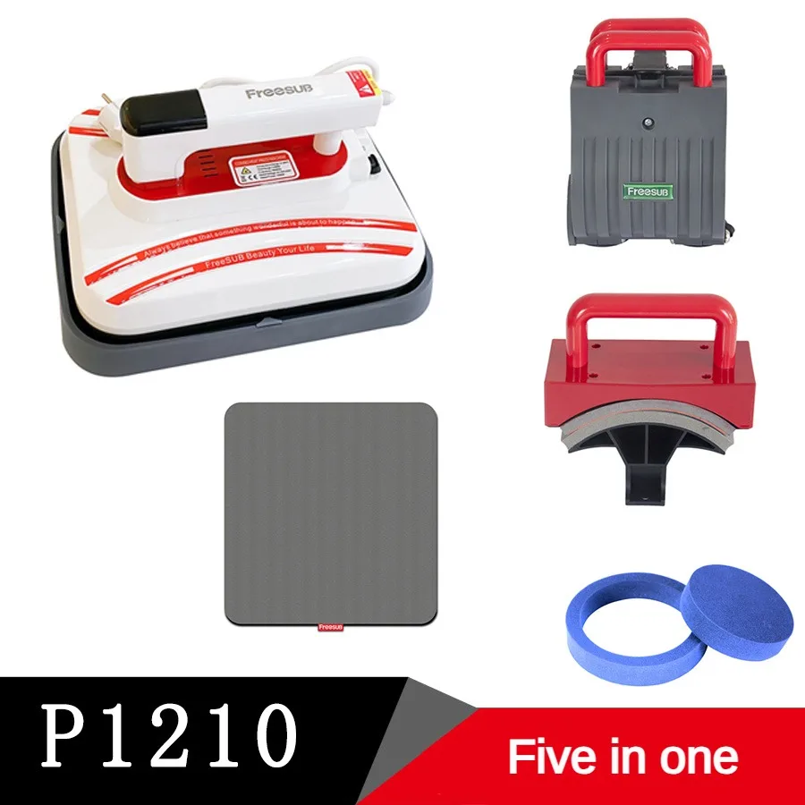 P1210 Mini 5in1 Sublimation Heizung Transfer Maschine für T-shirt 12 "* 10" Tragbare Mini Einfache Wärme presse Maschine