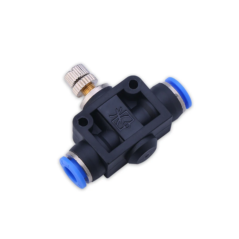 5PCS Pneumatics Air Throttle Valve Speed Control Quick Hose Tube Water Fitting Connector Pneumatic Fittings 4mm 6mm 8mm 10mm