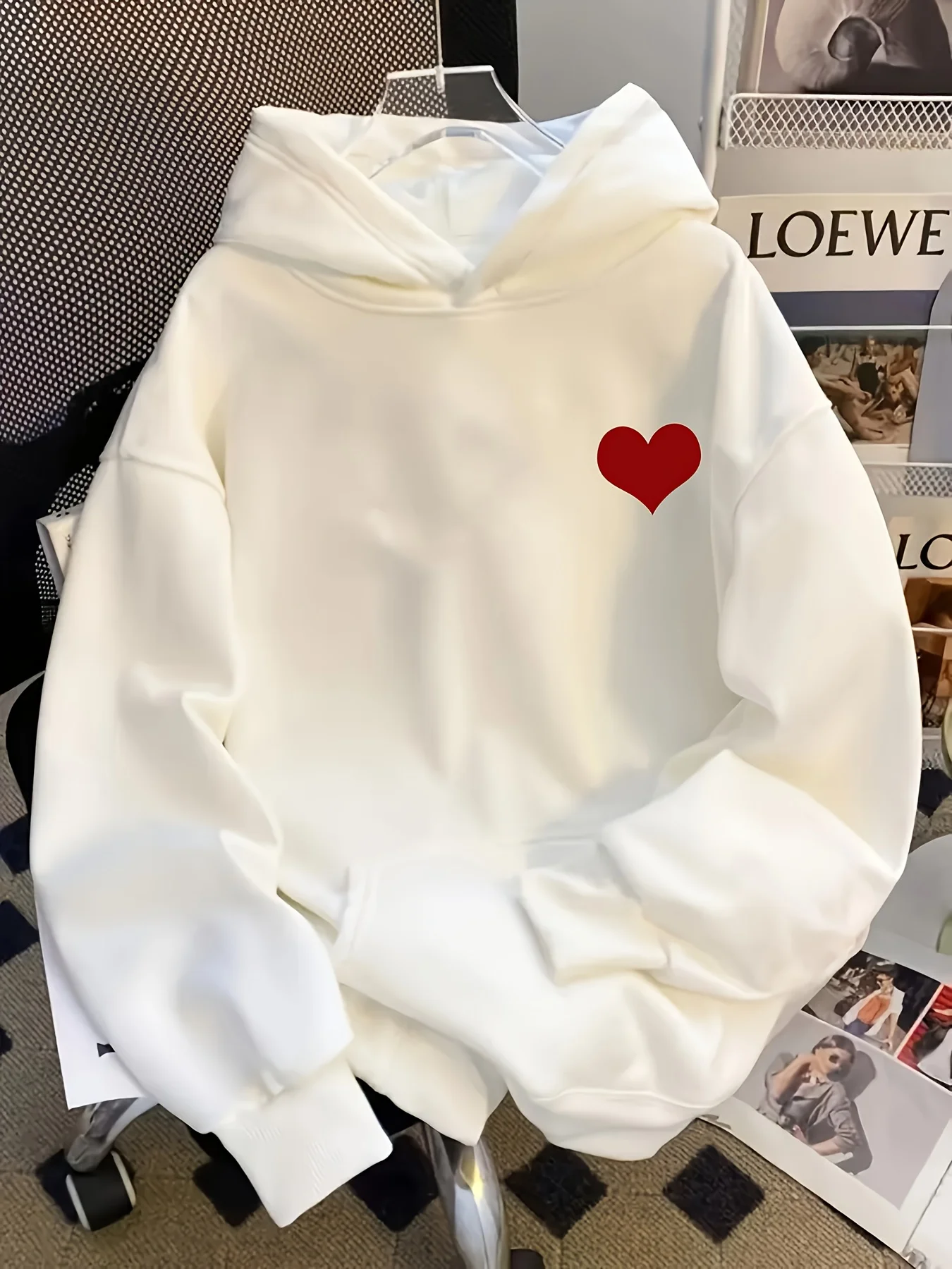 

Men's and Women's Plus Size Printed Top, Loose Casual, Soft, Comfortable and Breathable, Outdoor Sports Loose Pullover Hoodie