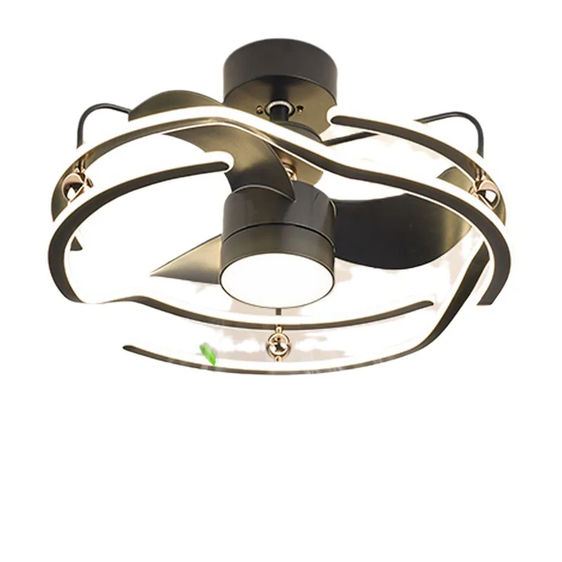 

variable frequency fan light household integrated, offline voice light luxury ceiling dining room bedroom light