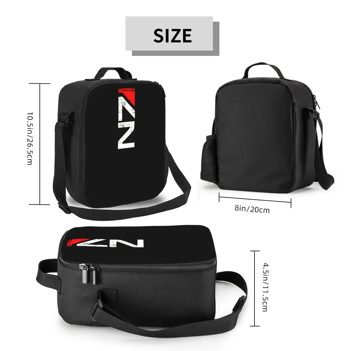 Custom Mass Effect N7 Lunch Bag Men Women Thermal Cooler Insulated Lunch Box for Student School