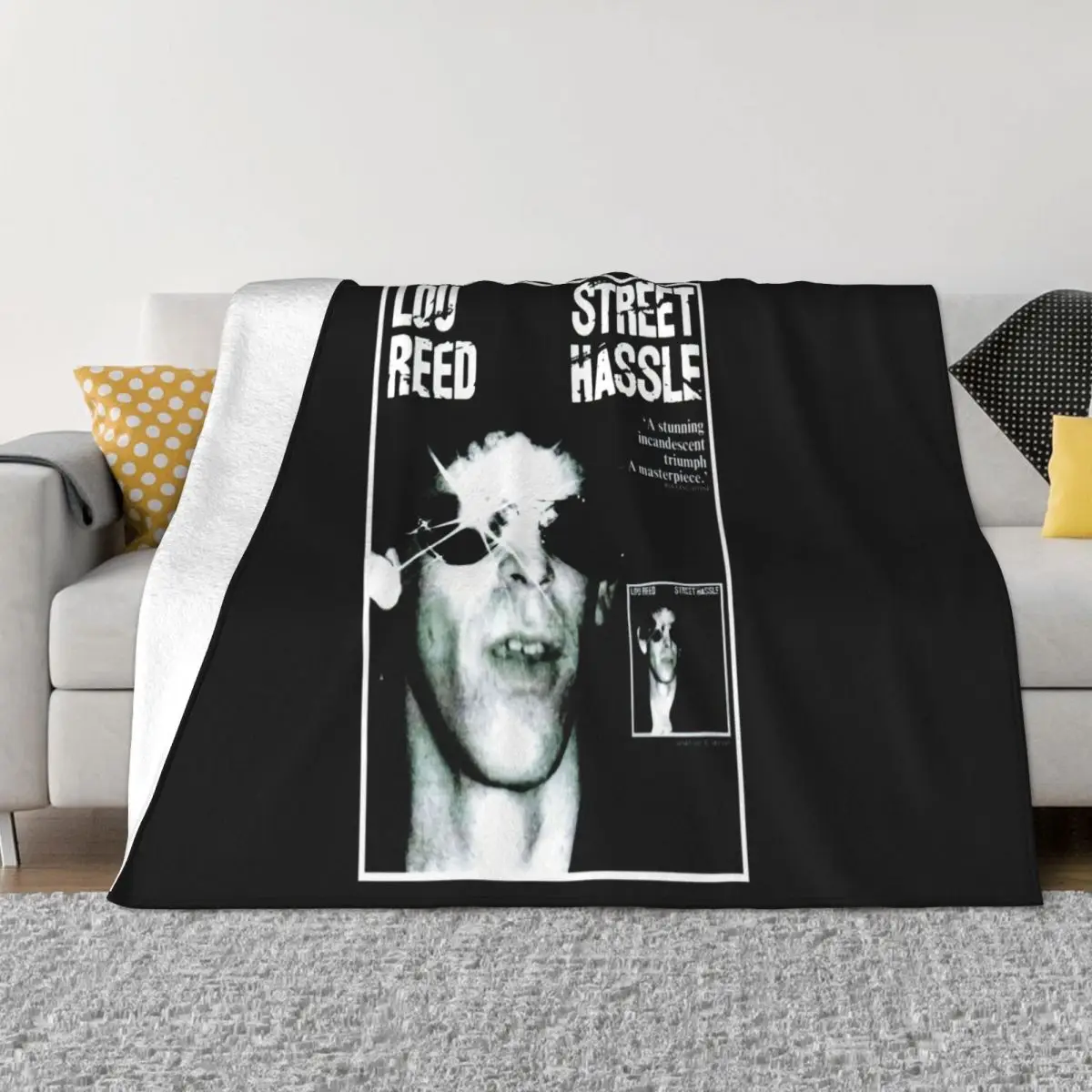 Lou Reed Velvet Underground Street Hassle Top Music Fashion Kawaii Casual Fitness Hot Spring Throw Blanket