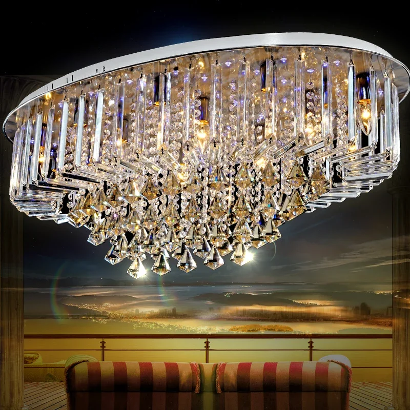 top sales special price guaranteed 100% large modern brief crystal chandelier ceiling , crystal lighting for living room hall