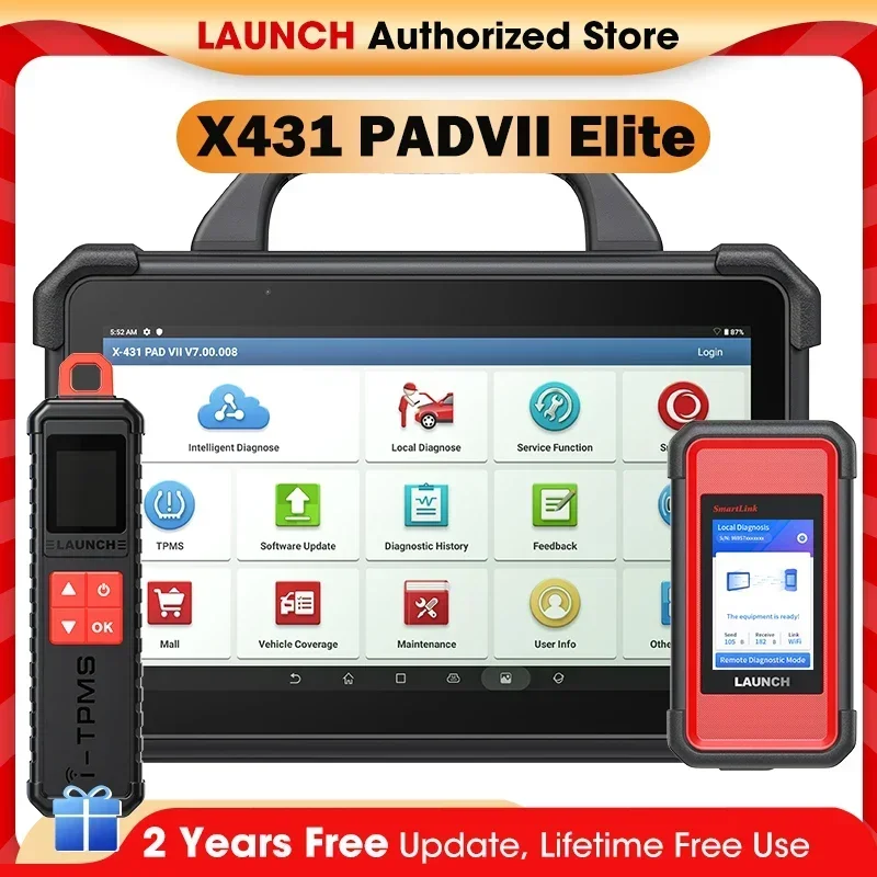 LAUNCH X431 PAD 7 PADVII Car Diagnostic Tool J2534 Smartlink Automotive Scanner Auto Diagnost Online Programming