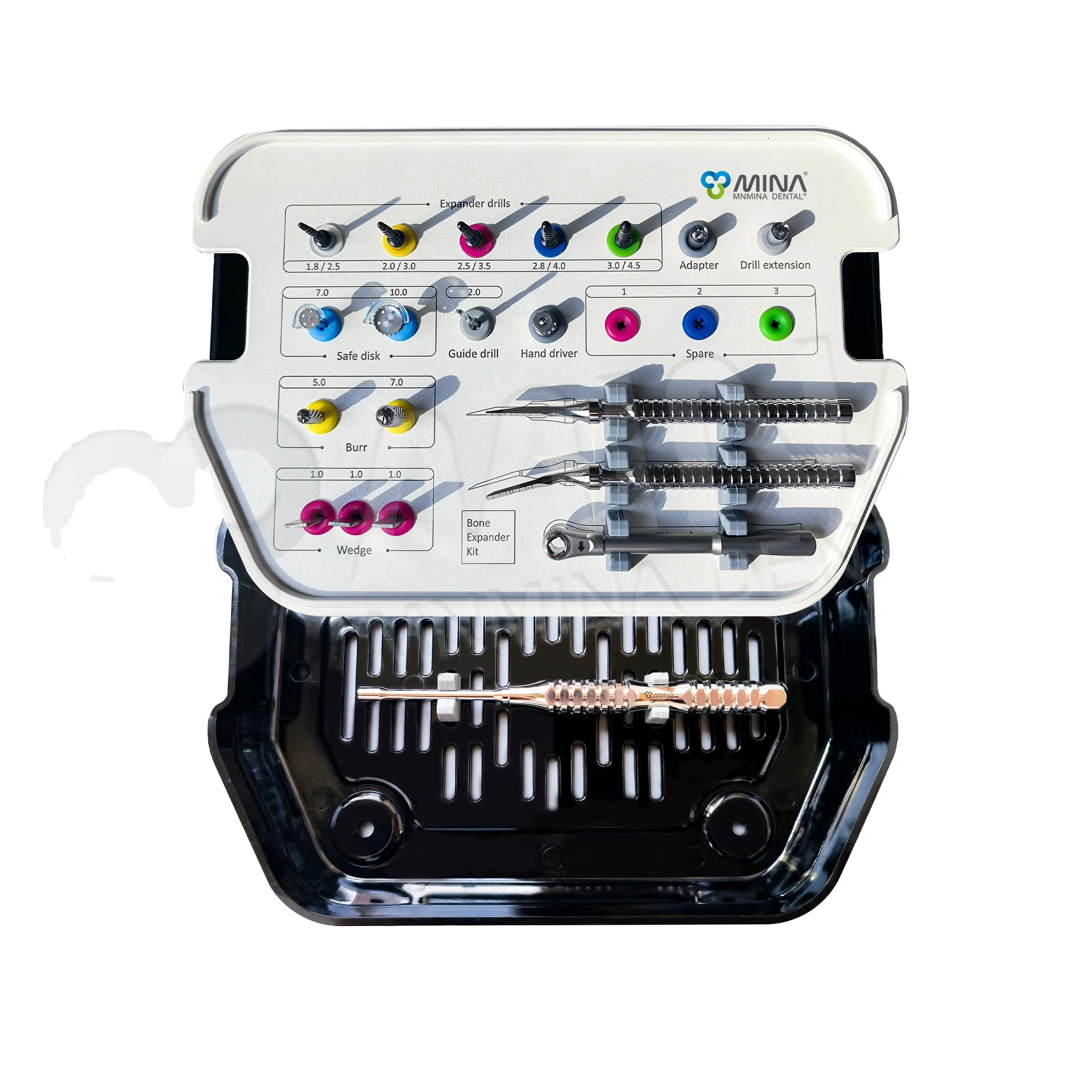 Mina Equipment Dental Surgical Instruments BS BE Bone Splitting Expander Drill Kit for Alveolar Ridge Expansion