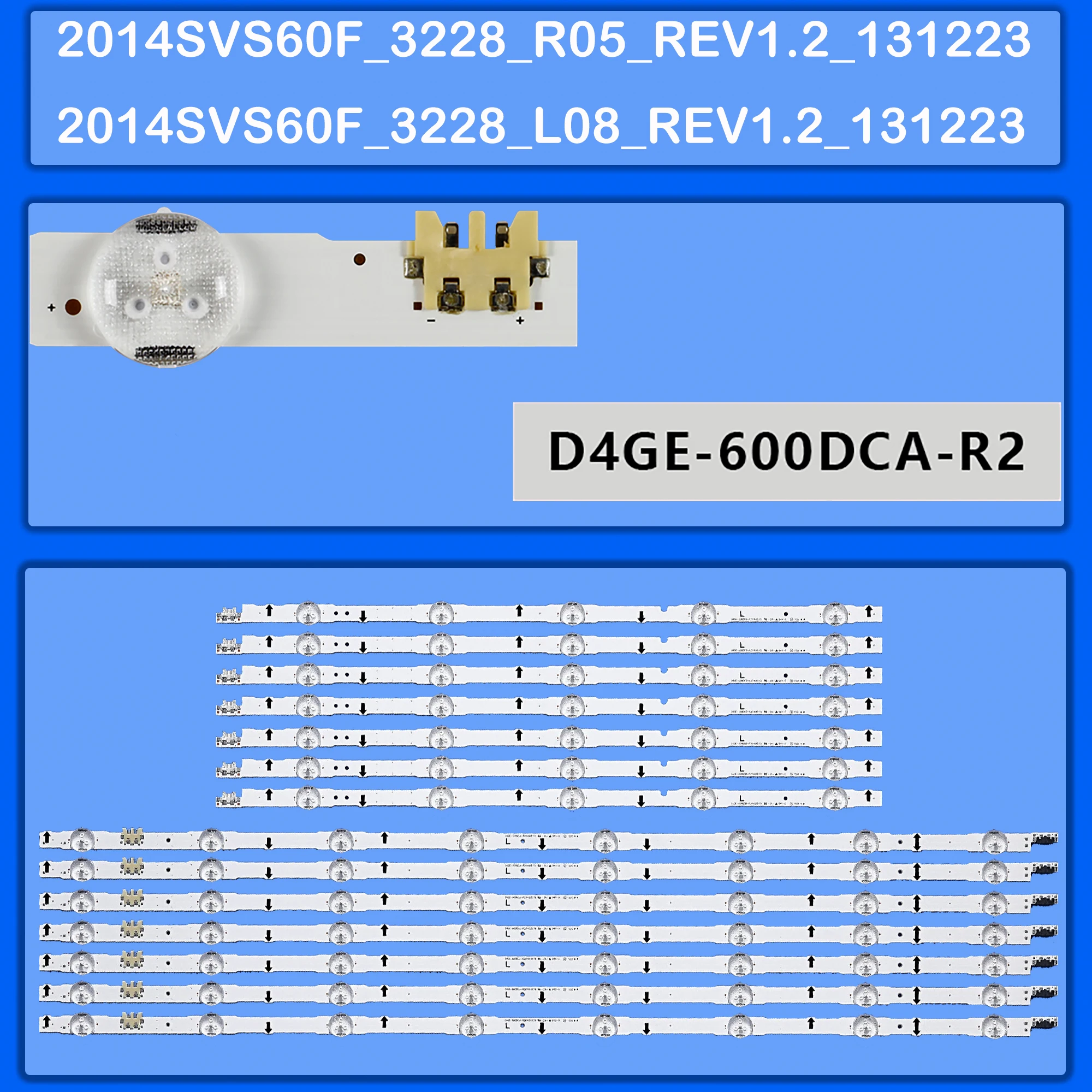 

LED Backlight strip For UE60H5000AW UE60H5005AK UE60H5030AS UE60H5030AW UE60H5035AK UE60H5060AK UE60H5060AW UE60H5070AS