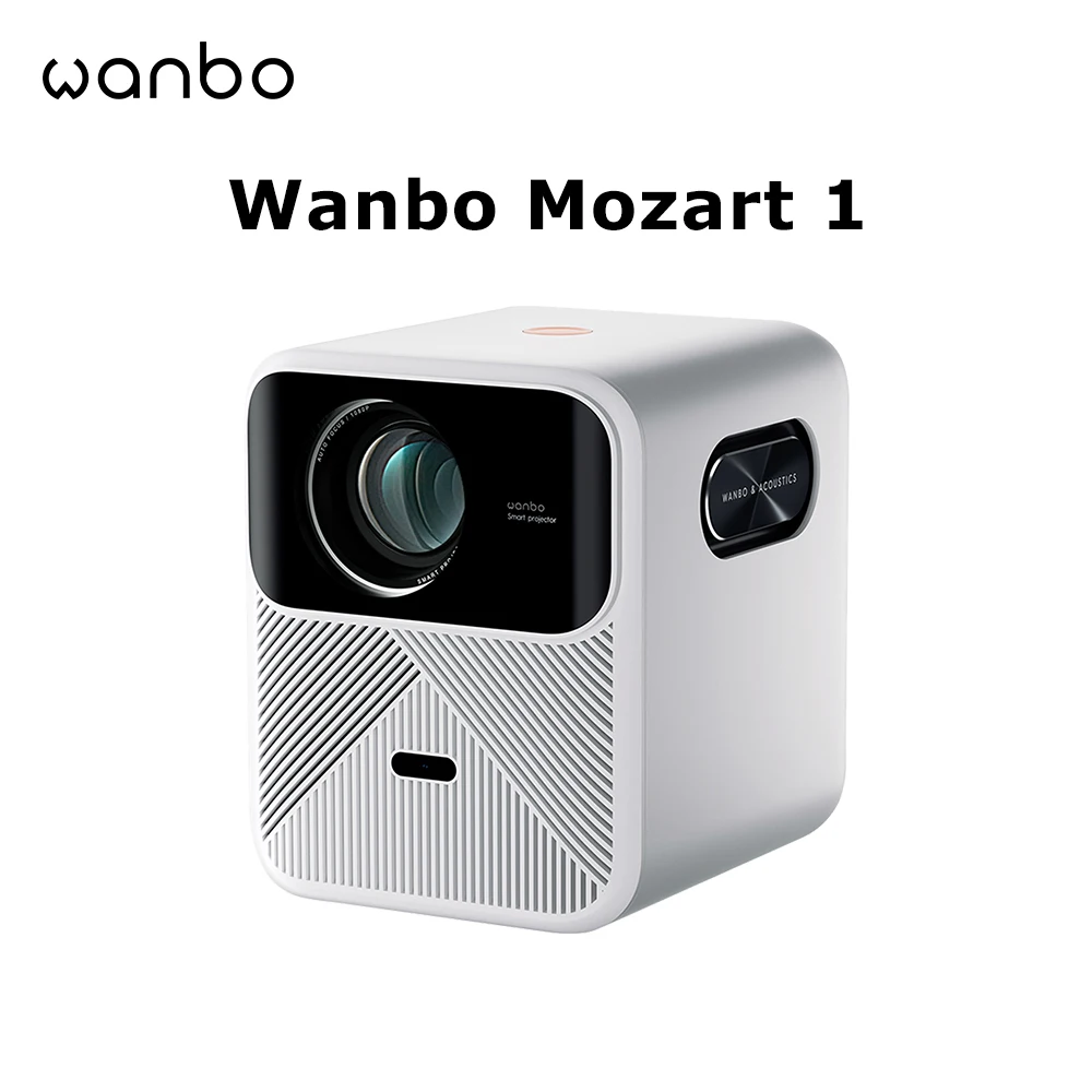 Wanbo Mozart 1 proyector 900 ANSI 2*8W Android 9,0 2K 4K proyectores 1080P Full HD Beam WIFI 6 enfoque automático Video cine en casa inteligente