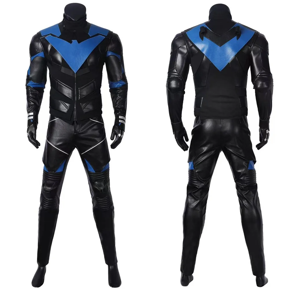 

Movie Knights Nightwing Cosplay Costume Jacket Pants Gloves Mask Outfits Halloween Carnival Party Suit