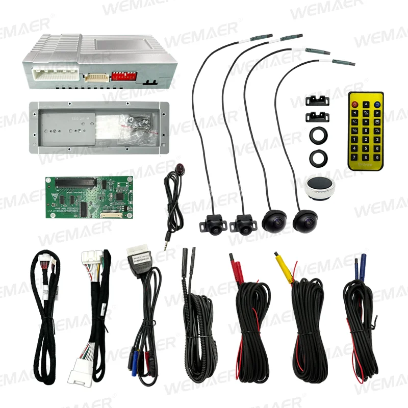 

Wemaer 360 Degree Car Camera AVM System for Plug and Play Touch Control Module with Digital Signal