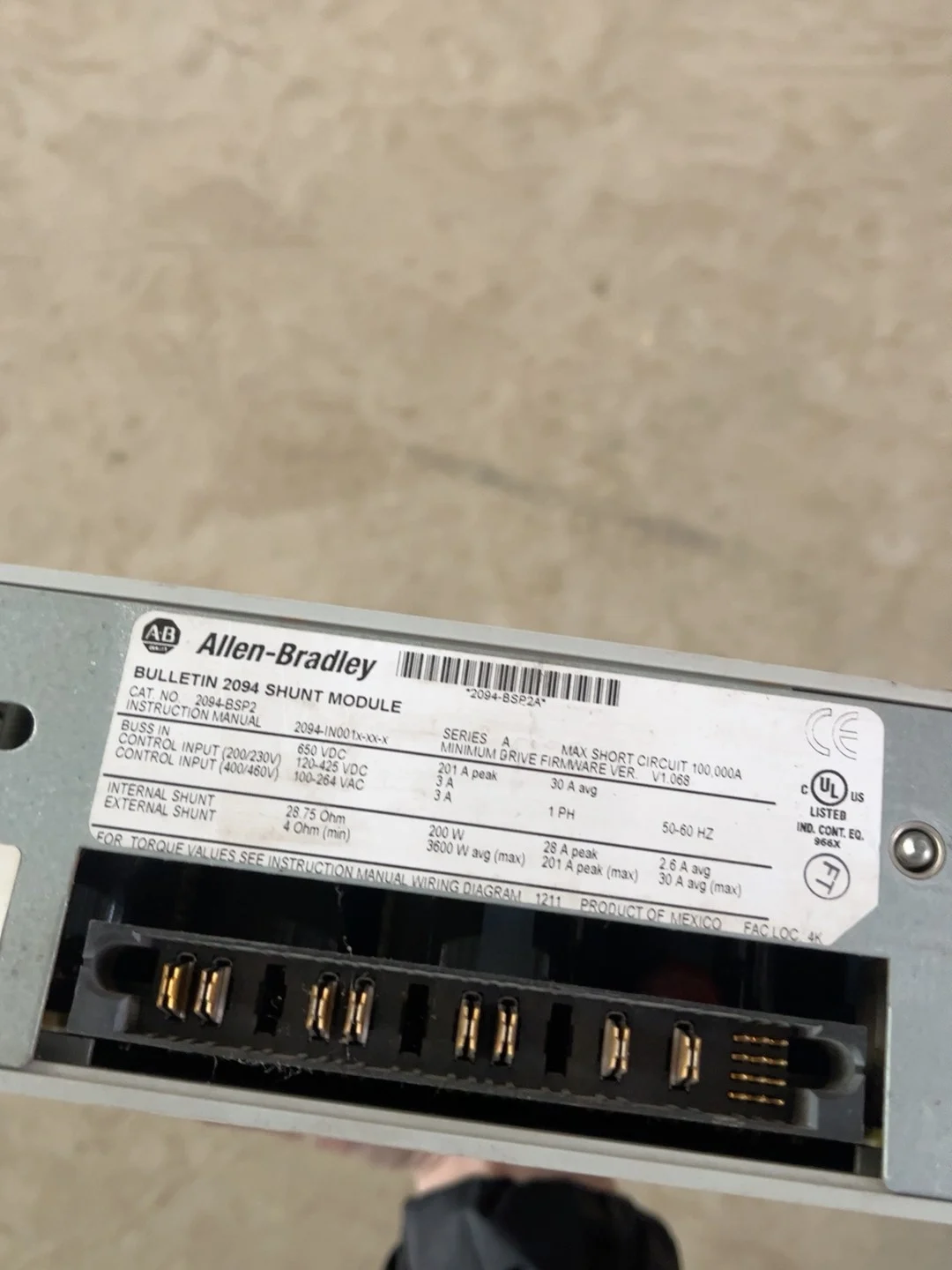 Módulo do eixo para Allen Scott, Kinetix6000, 2094-BSP2