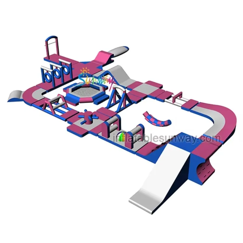تصميم جديد في الهواء الطلق نفخ الملاهي المائية معدات الألعاب المائية مجنون المياه يطفو