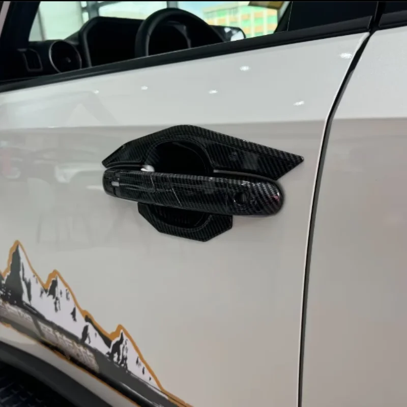 

For Toyota Land Cruiser 250 Prado LC250 2024 2025 ABS Car Side Door Handles Cover Trim Accessories Silver Exterior Decoration