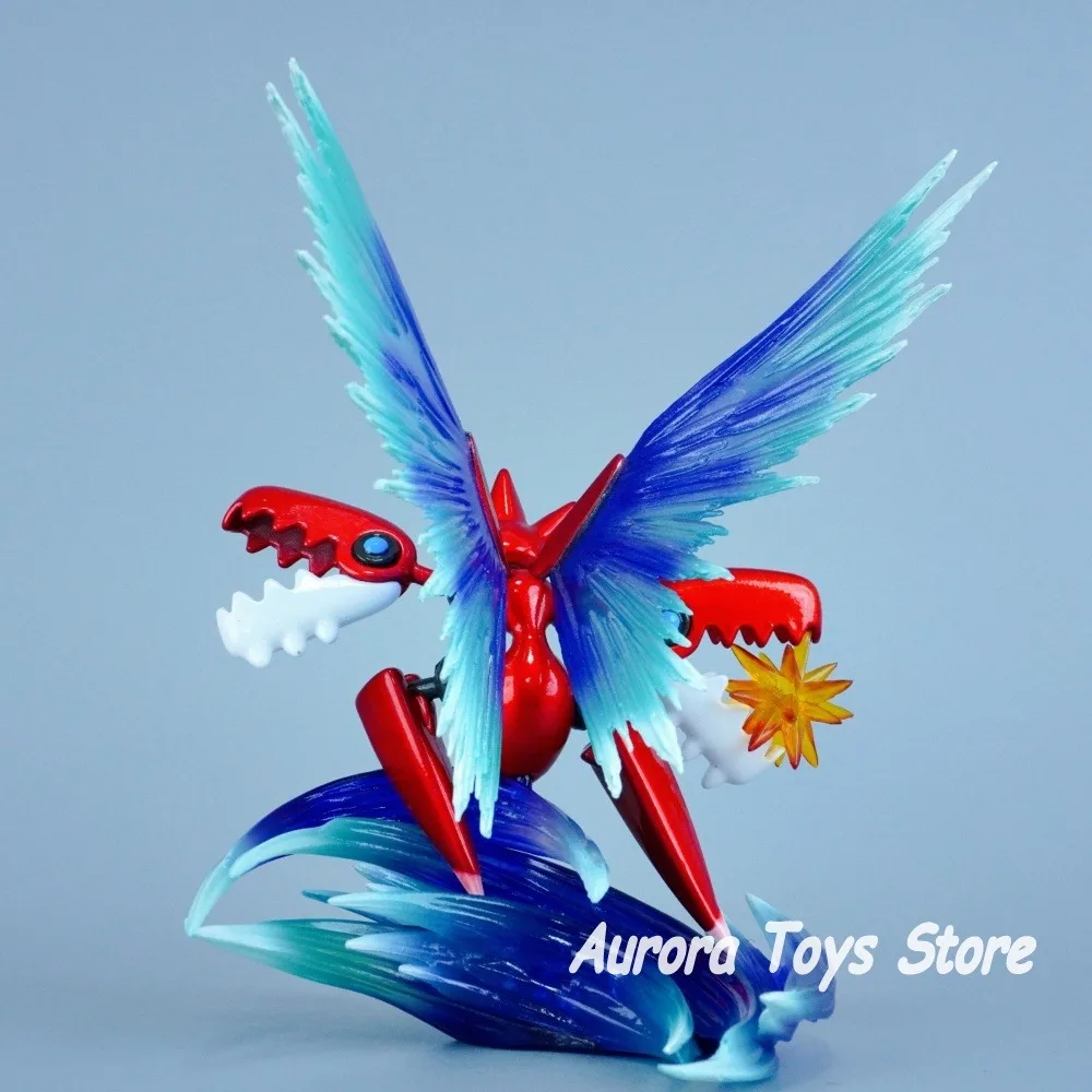 13cm/5.12in anime pokemon figura mega scizor figuras de ação estátua pvc desktop ornamentado coleção modelo brinquedos presentes