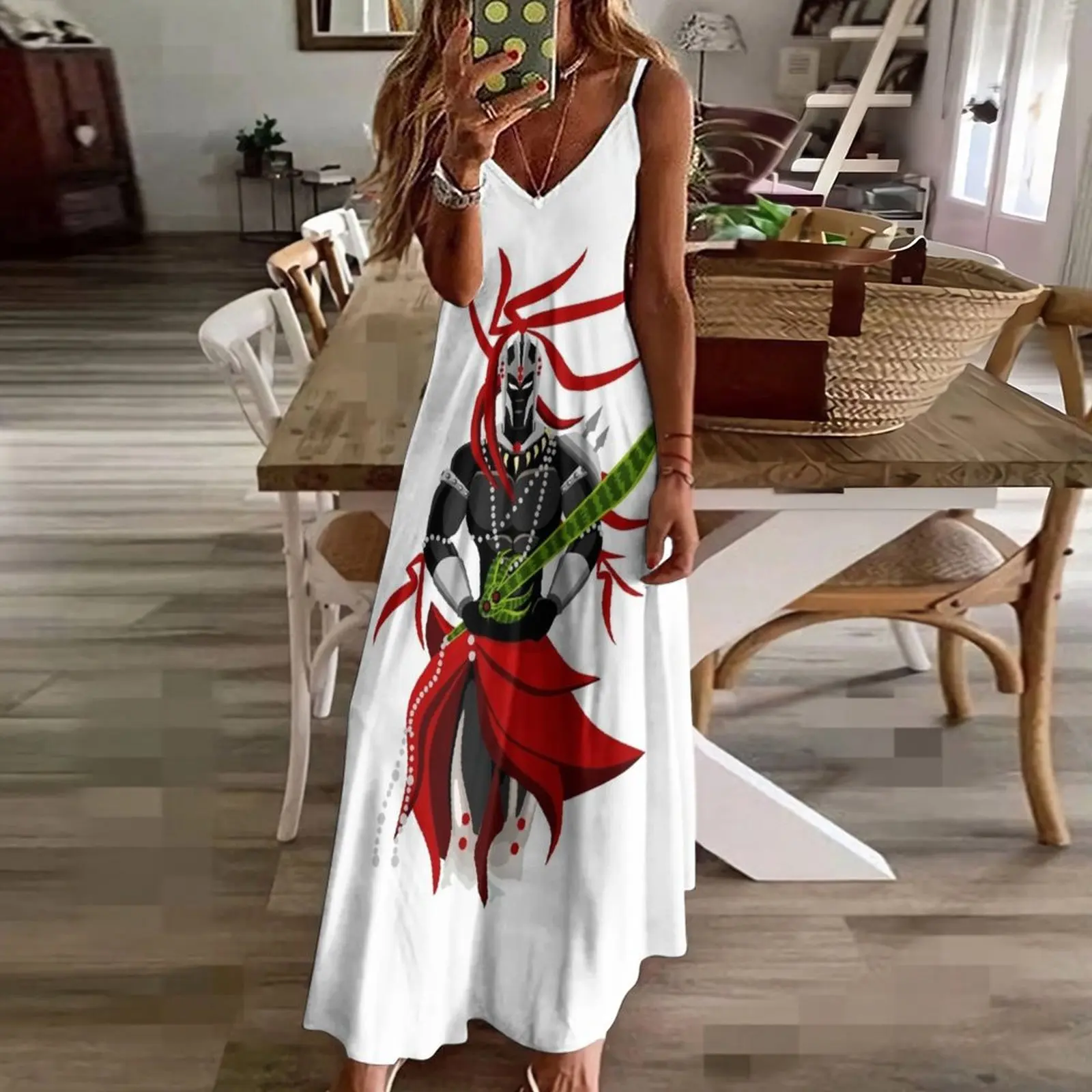 Warrior Ogum orixá Sleeveless Dress birthday dresses for women dresses for special events Dress woman