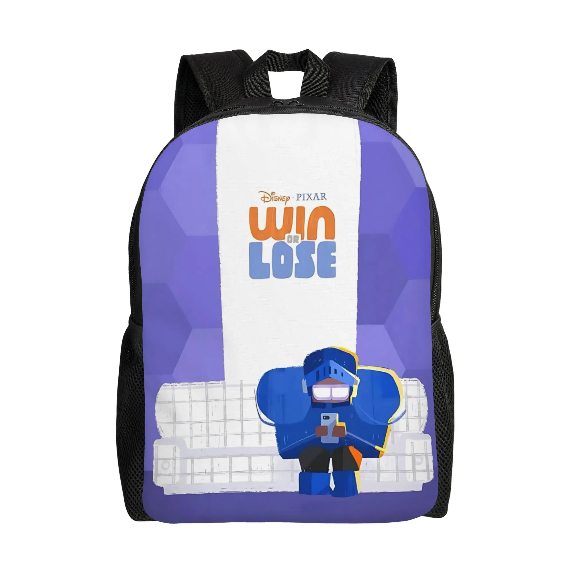 

1PC Backpack Win Or Lose Cartoon Daypack Baseball Dream Portable For School Retro Washable Rucksack