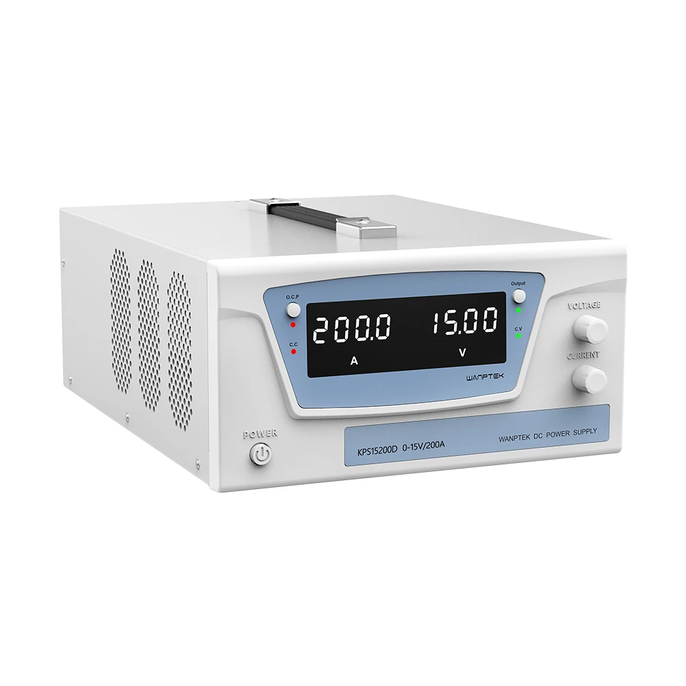 

MSWANPTEK 15V 200A BENCH DC ADJUSTABLE POWER SUPPLY, LABORATORY, TEST, REPAIR, DESIGN, SCHOOL, CHARGE, ELECTROPLATE, KPS15200D