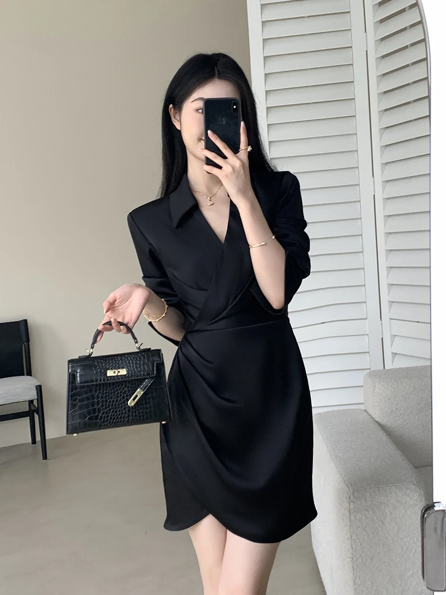 

Bla irt Dr женская модная утягивающая талия дизайн ort юбка для поездок на работу Sle полиэфирное волокно H версия весна новое поступление