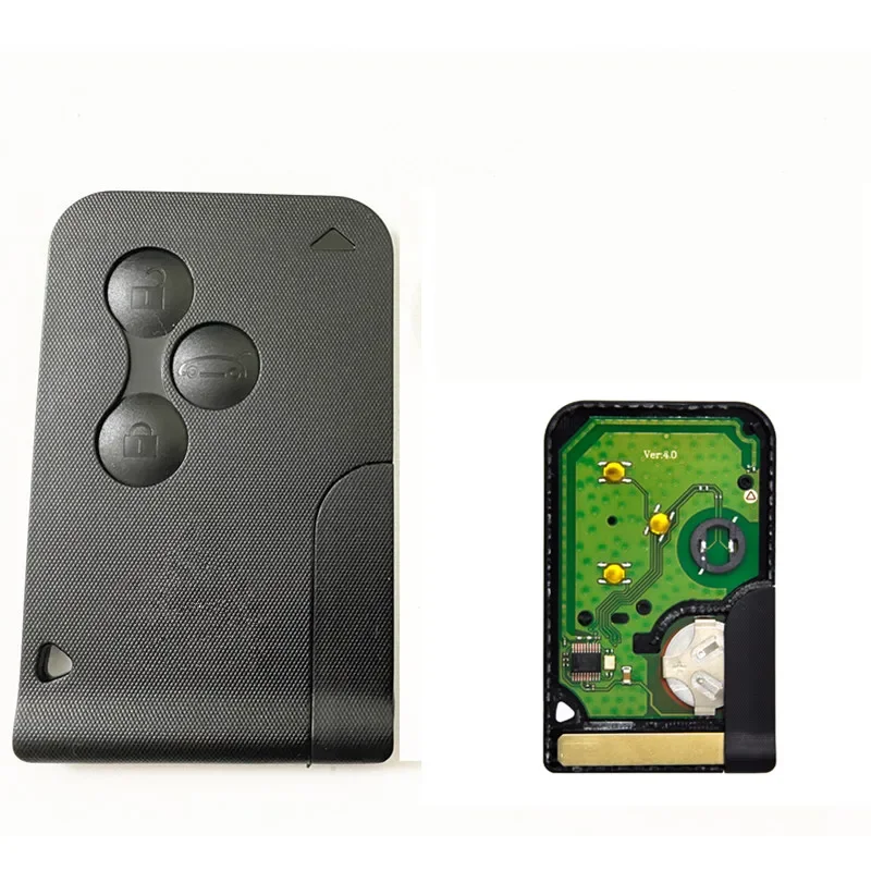 

3 кнопки 433 МГц ID46 PCF7947 чип аварийный умный дистанционный ключ от автомобиля для Renault Megane 2 Scenic Card II