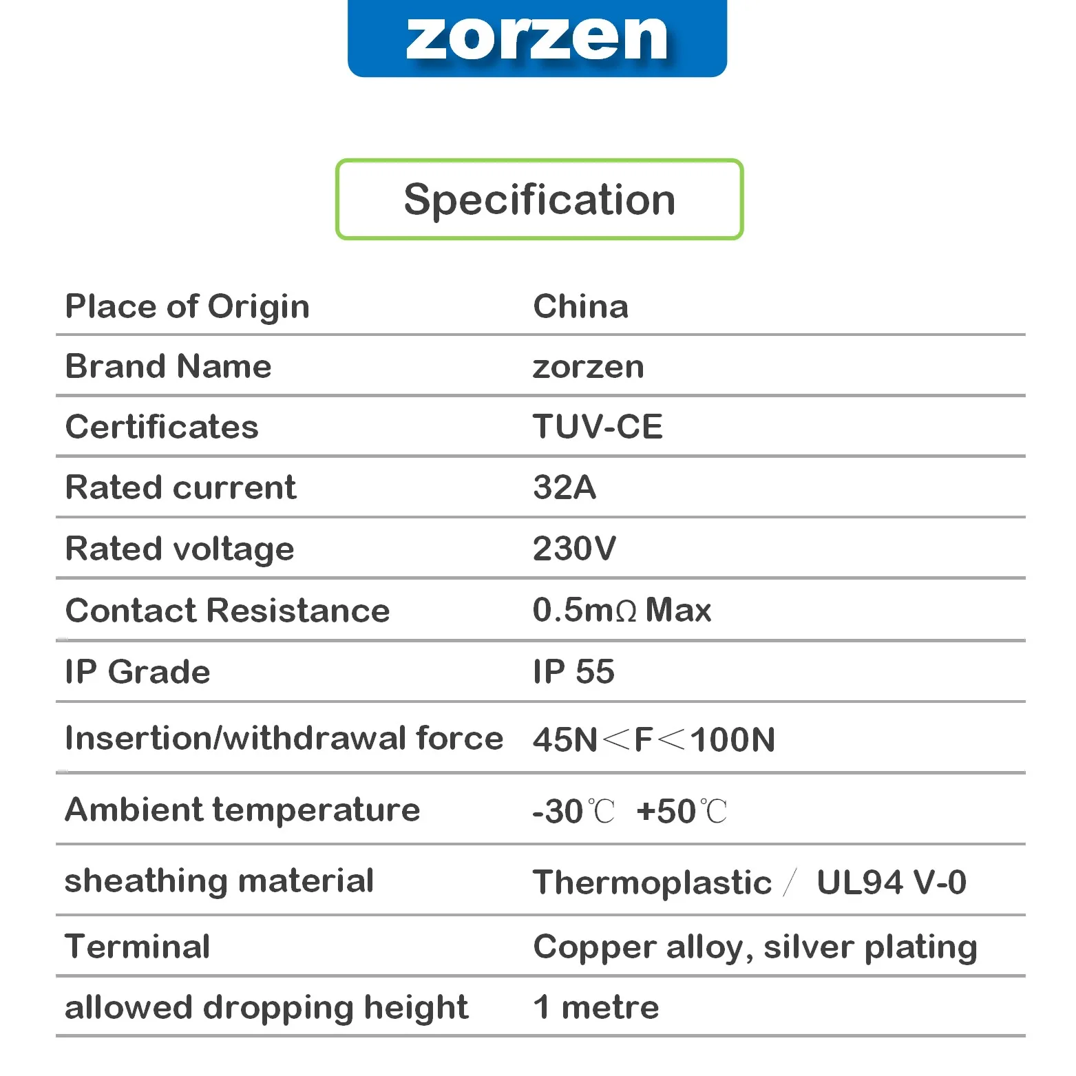 IEC 62196-2 Adapter Type2 to GBT Compatible with Type2 Charger for PHEV & Electric Cars with Chinese GB/T Charging Socket