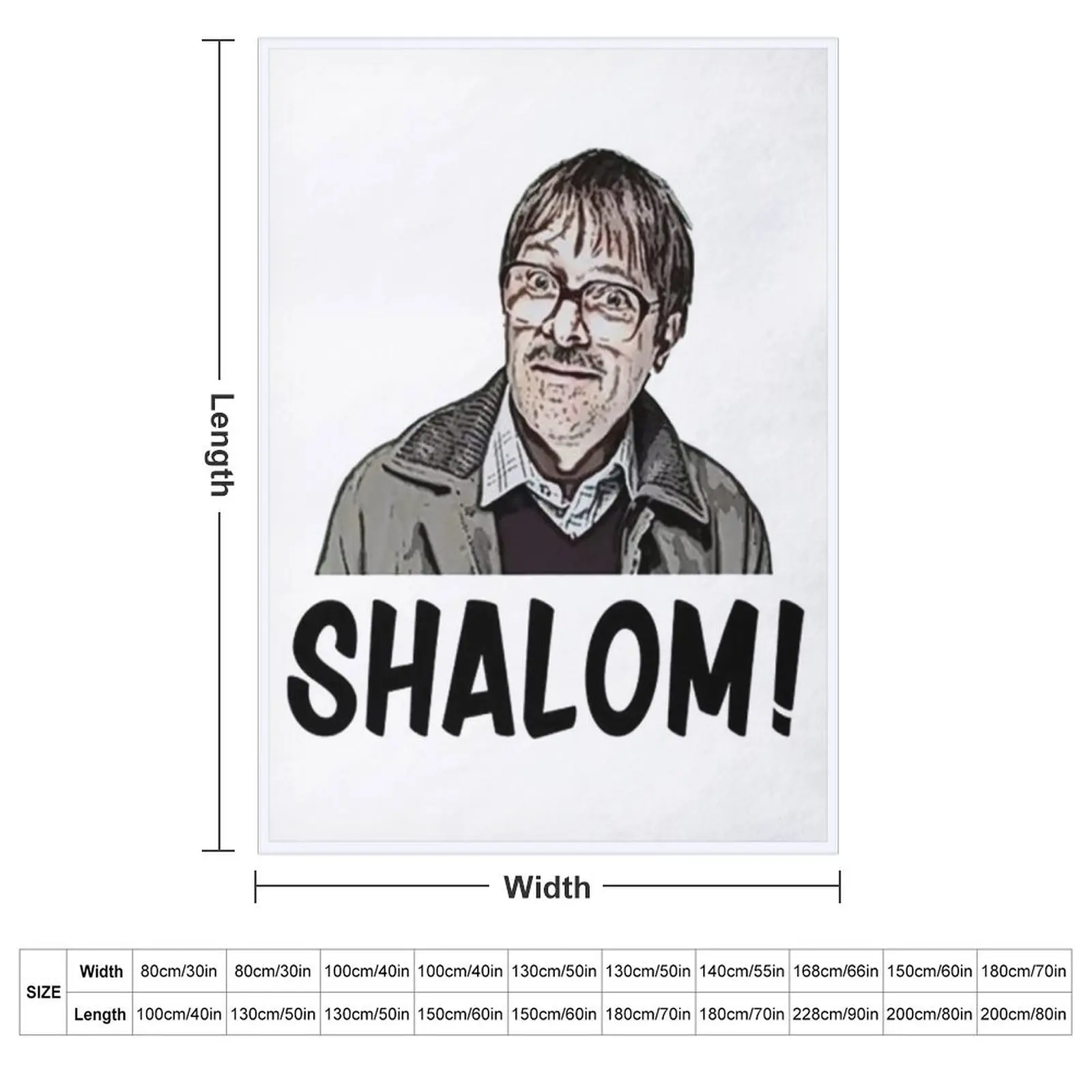 Shalom Jackie Parody Throw Blanket Kid'S Stuffeds Loose For Decorative Sofa Soft Beds Soft Plaid Blankets