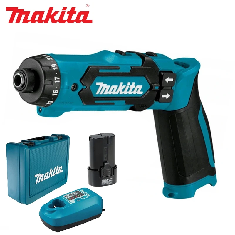 Makita Original Cordless Screwdriver DF012DZ DF012D 7.2V Rechargeable Electric Drill Foldable Hand Drill Household Power Tool