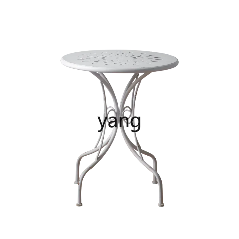 LTT French Country Outdoor Table and Chair Balcony Garden Terrace Patio Casual Simple Chair