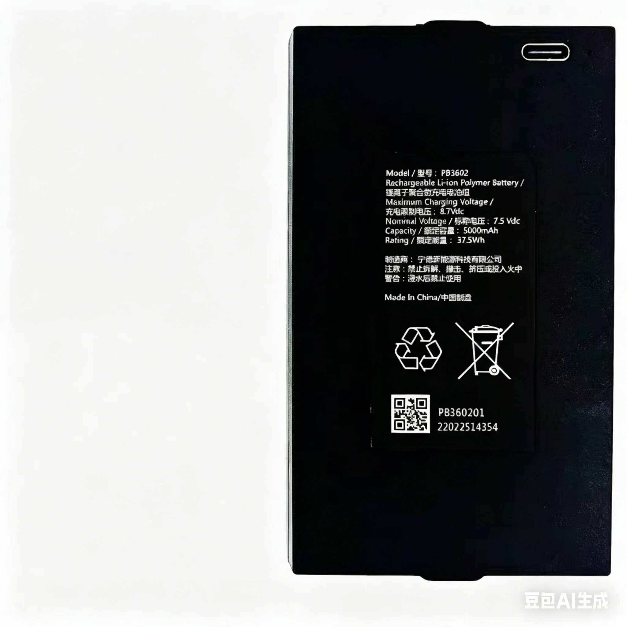 7.4V 5000mAh Li-Polymer Replacement Battery BL3601 BL3602 PB3604 PB3603 PB3602 PB3601 Fit Kaadas Yale Smart Door Lock view 4