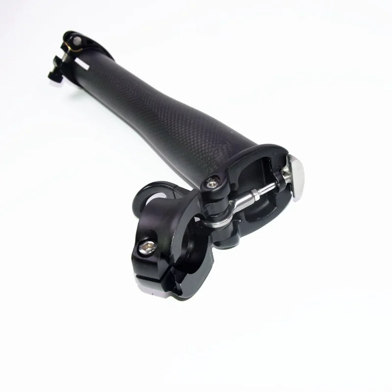 Folding Bike Stem Carbon Fiber Head Tube Folding Bike Retractable Quick Release 28.6 Forks