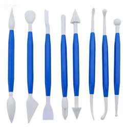 8-piece set of ultralight clay multi-color tools Polymer clay diy fondant carving knife Ceramic plastic tools