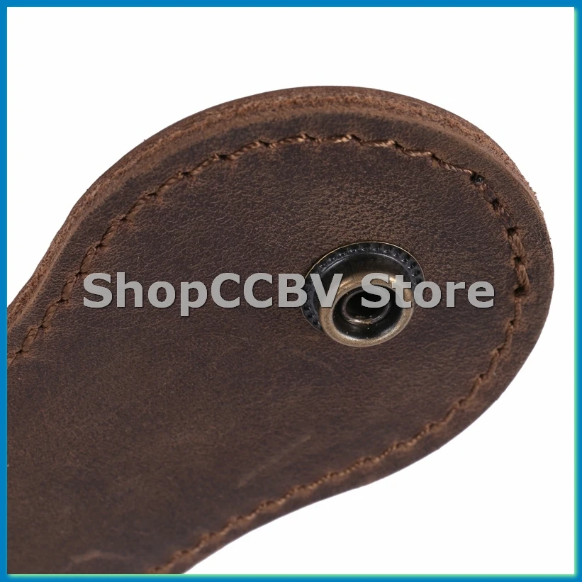 

New Leather Racket Boston Coin Coin Pocket Thick Leather Men and Women Multi-Functional Edc Storage-A57M