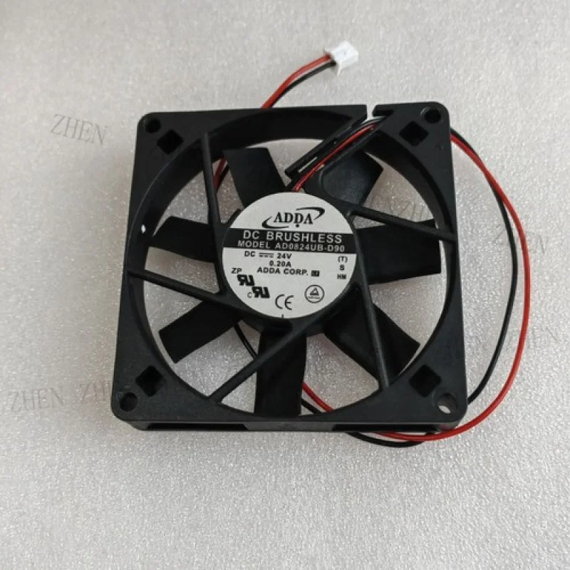 

Y 1 Pc. For Fan AD0824UB-D90 DC24V 0.2A 8015 8 cm 2 Wire inverter fan