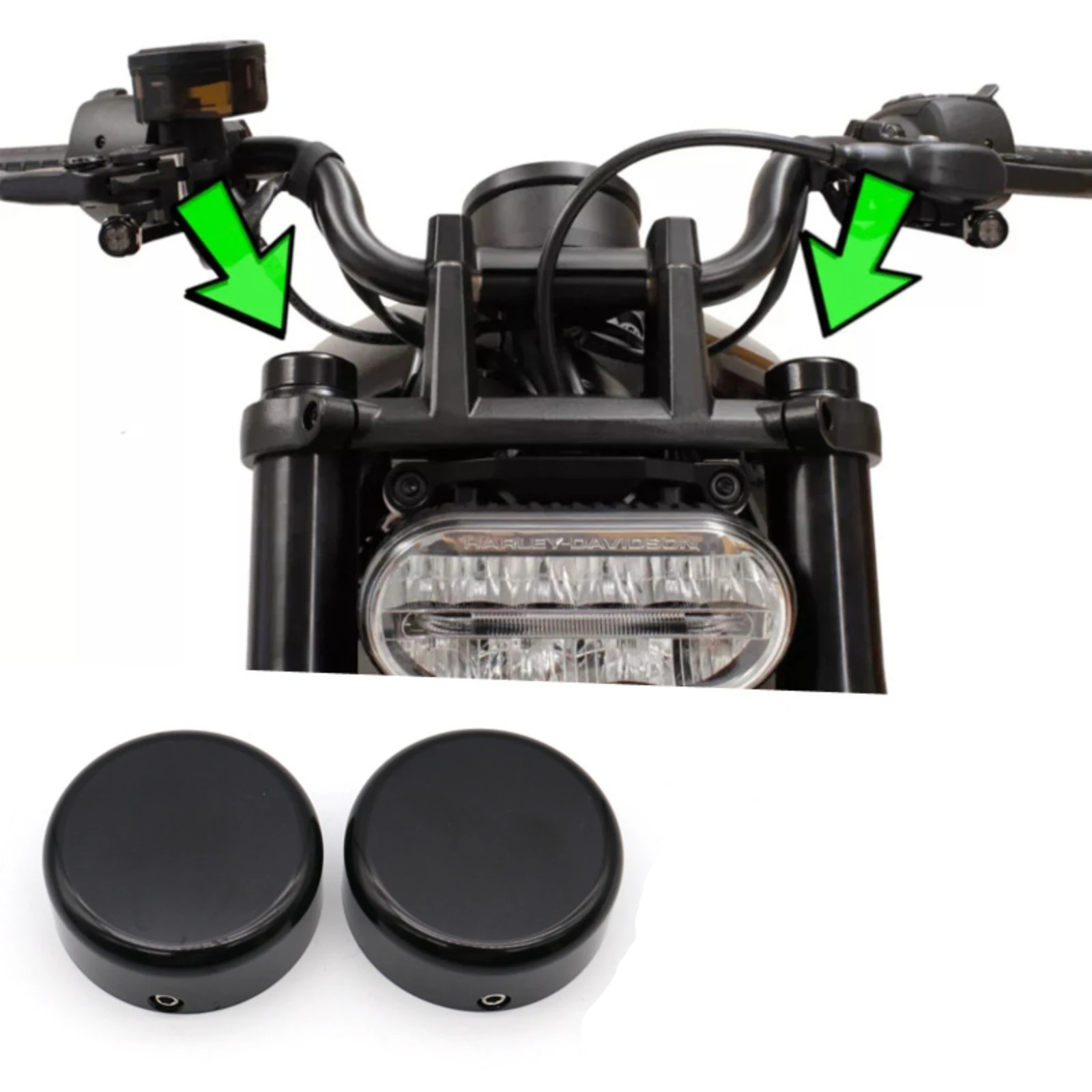 

Motorcycle Accessories COVER CAPS FORK For Sportster S 1250 RH1250 S 2021-2023
