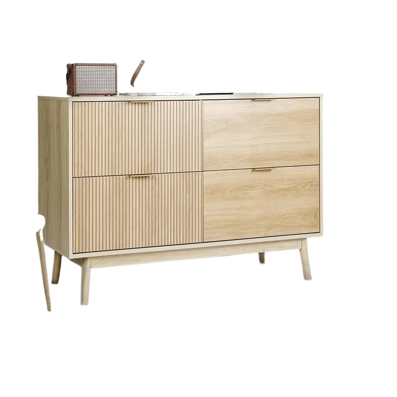 Wooden groove simple high-speed TV cabinet living room TV furniture bracket