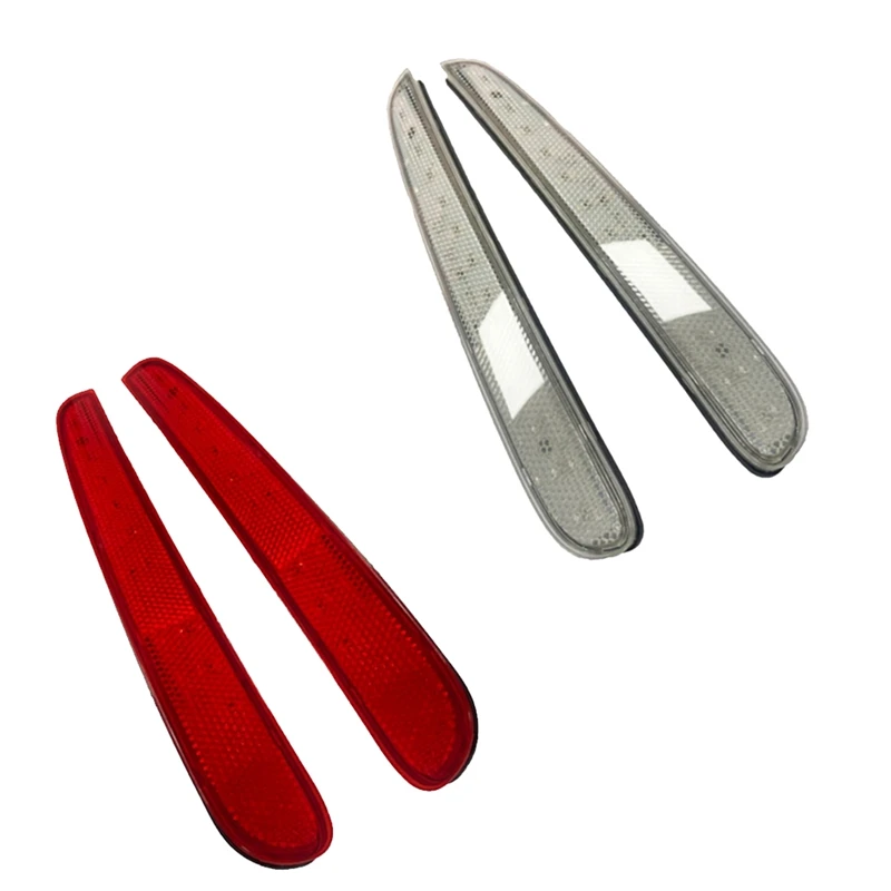 

Для Honda NBOX 2023-2024 Автомобильный светодиодный задний бампер, задняя противотуманная фара, предупреждающий фонарь для парковки, отражатель, задние фонари, аксессуары, белый