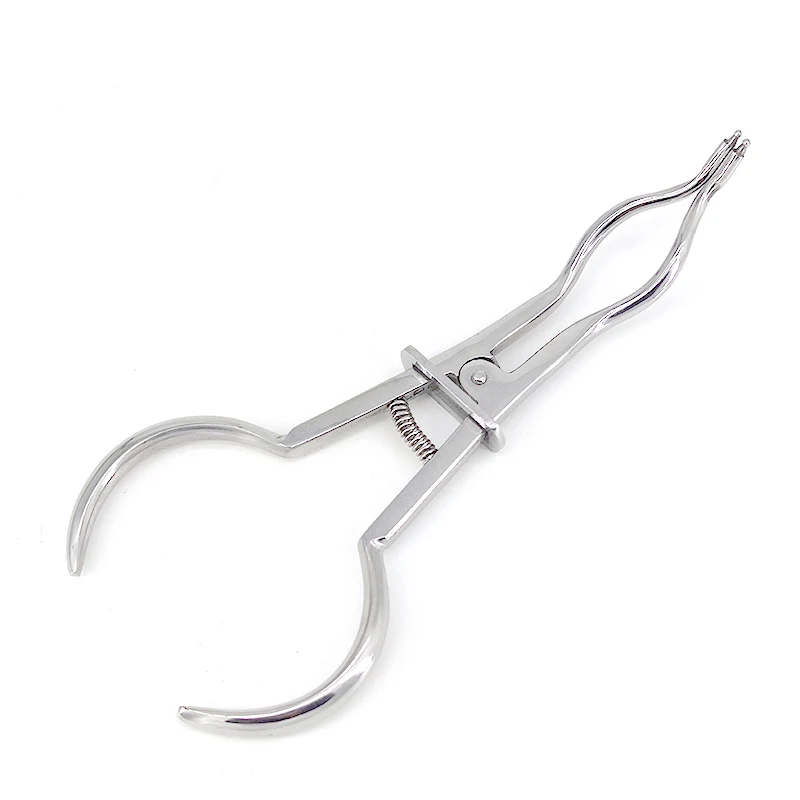 1PC Dentistry Clamping Clip Pliers Dental Rubber Dam Clamp Ring Placement Forceps Lab Orthodontic Tools Exam