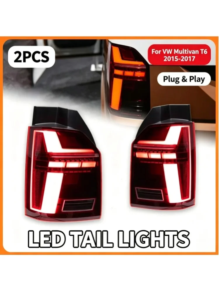 LED-Rückleuchten für VW Multivan T6 2015-2019 Rückleuchten-Set mit Dynamischem Blinker DRL Bremslicht