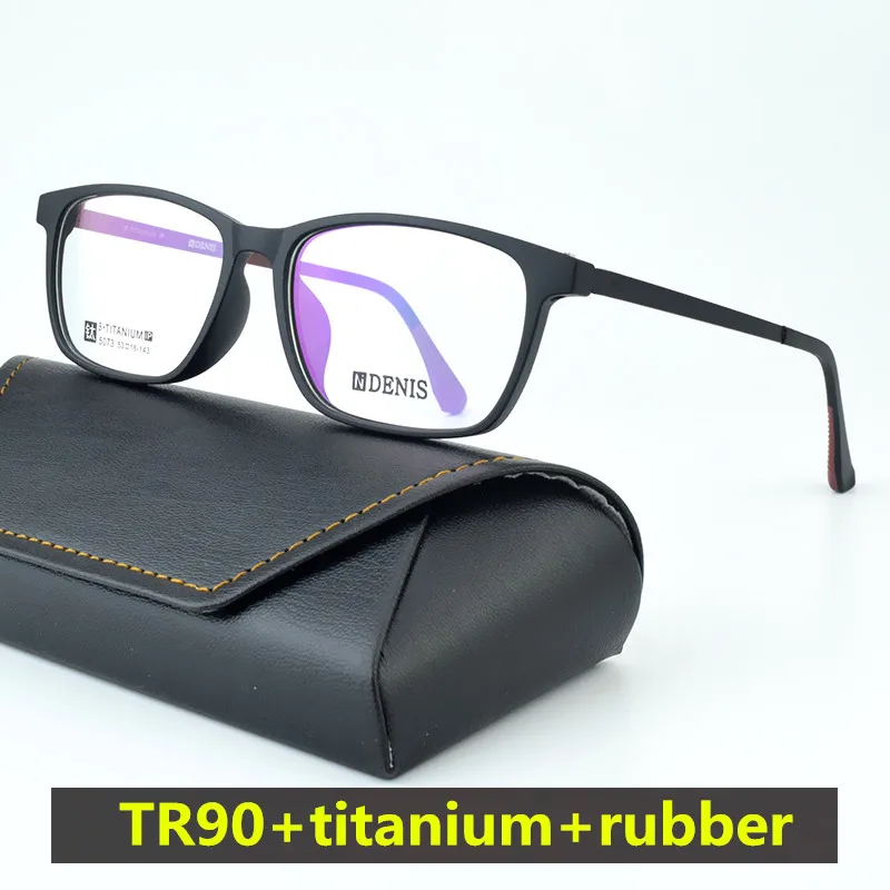 

Titanium glasses frames Ultra Light Square Spectacle women TR90 Eyeglasses Fashion Optical Prescription Glasses Frame Men 10 g