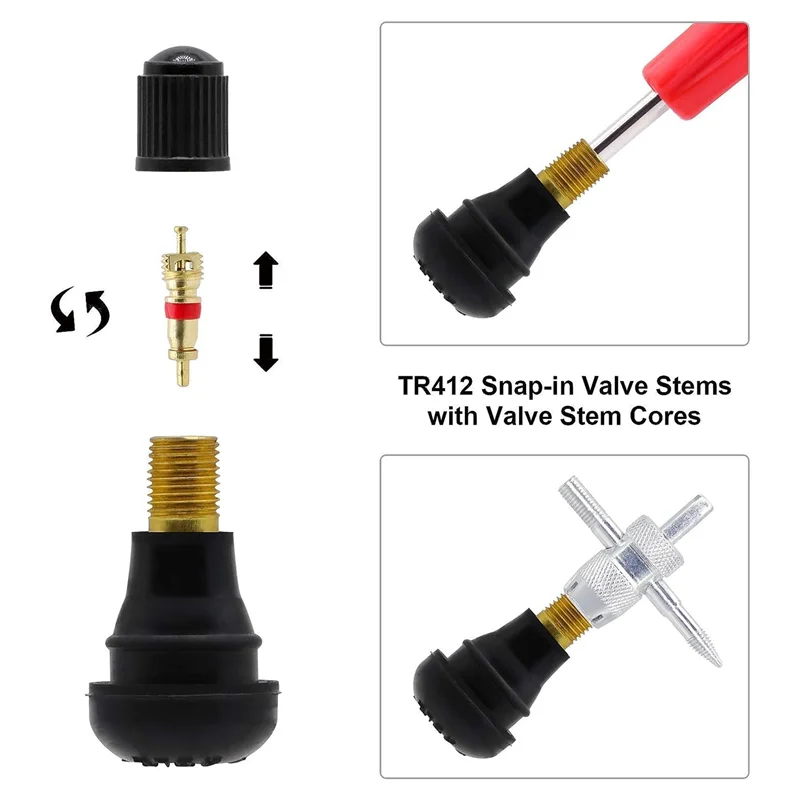 Valve Stem Puller Installer Tool, Single Head Tire Valve Core Remover Installer Tool(40Pcs) Durable Easy To Use