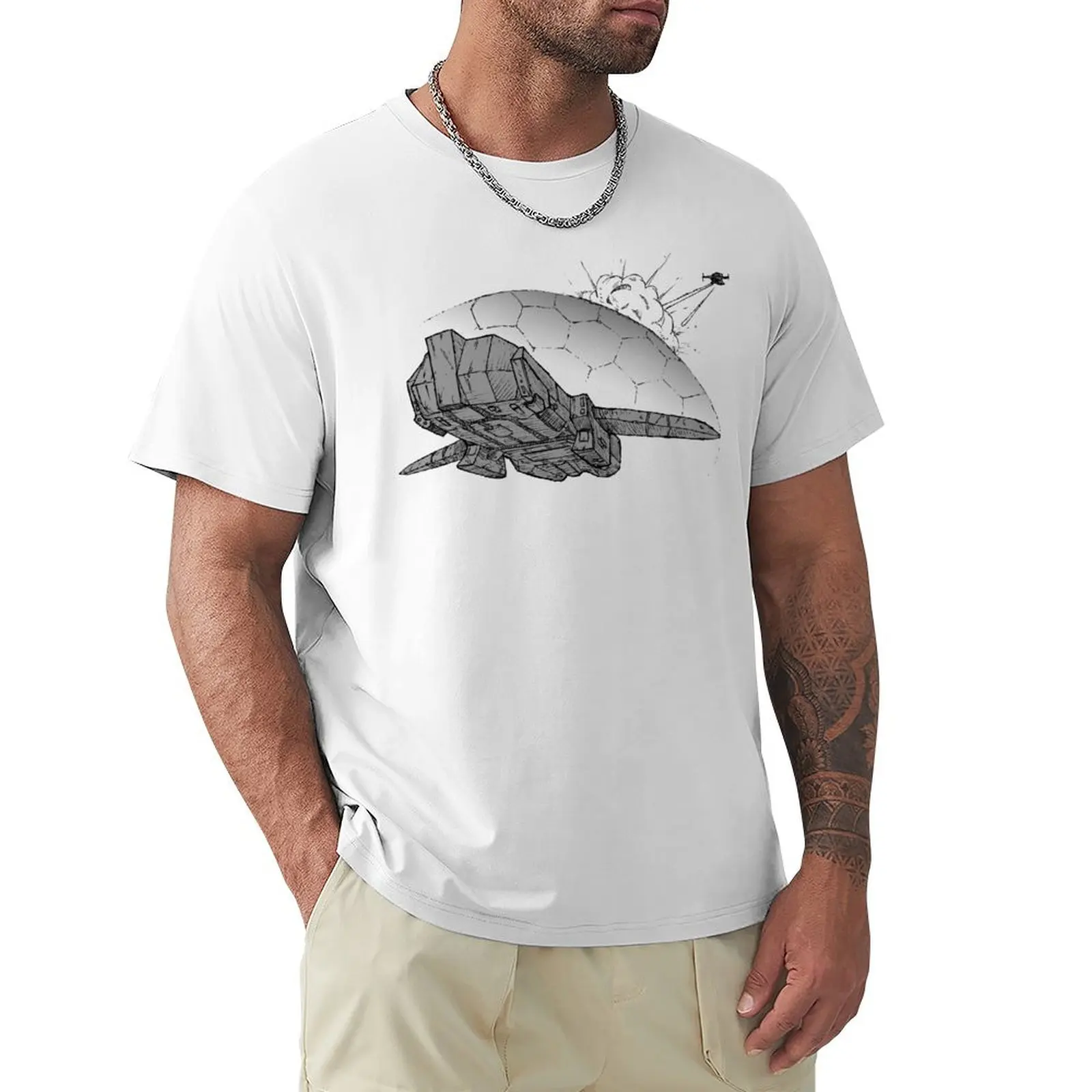 Shielded T-Shirt Blouse funnys oversized t shirts for men