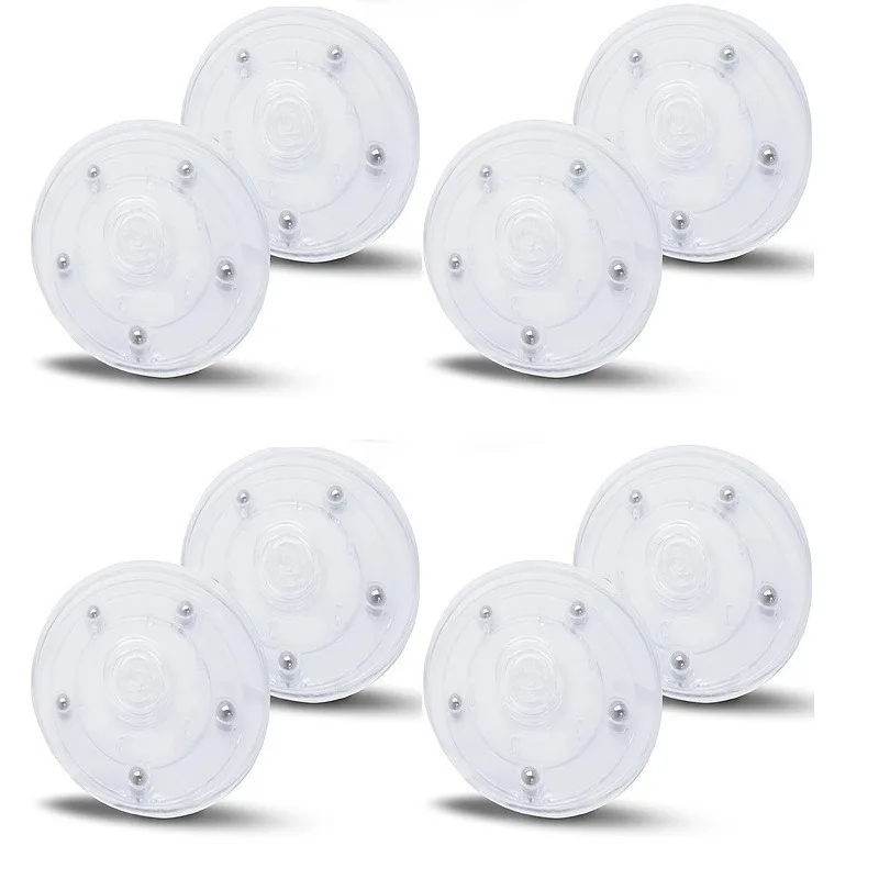 10 Pack Clear 4-Inch Acrylic Turntables for Spices Cakes Rotating Display Base Multi-purpose Rotating Tray for Bathrooms Kitchen