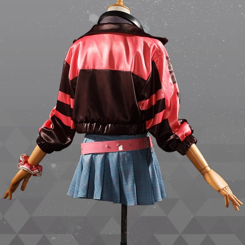 COSLEE Vtuber Nijisanji XSOLEIL Kotoka Torahime Cool Suit Uniforms Cosplay Costume Girl Jackets Skirts Halloween Party Outfit