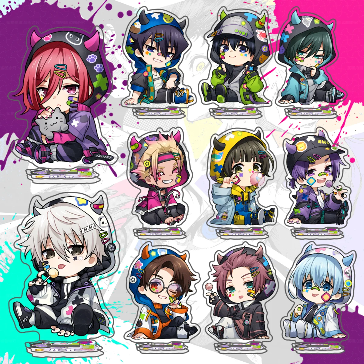 BLUE LOCK Acrylic Stand Keychain Figure Mikage Reo Nagi Seishiro Anime Peripherals Bedroom Desktop Cute Ornament Collection gift