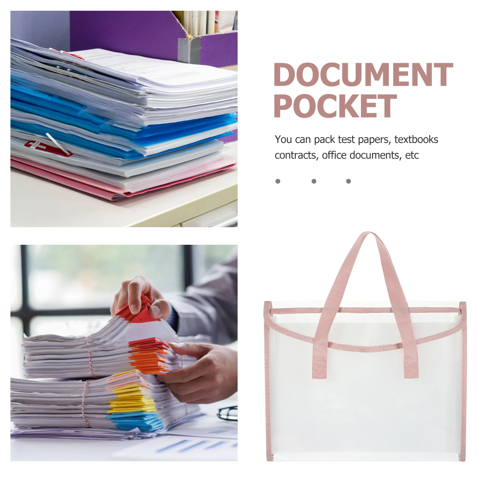 Akkordeon-Datei-Organizer, Dokumentenmappe mit mehreren Steckplätzen, tragbare Aktentasche, Büro, Zuhause, Schule, Verwendung, mehrere Taschenordner