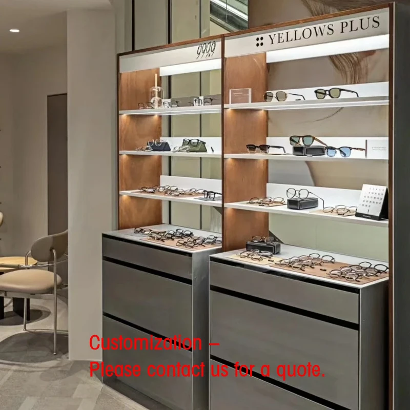 custom.Metal Frame Eyewear Display, Practical Cabinet Optical Shop